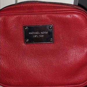 Michael Kors red satchel